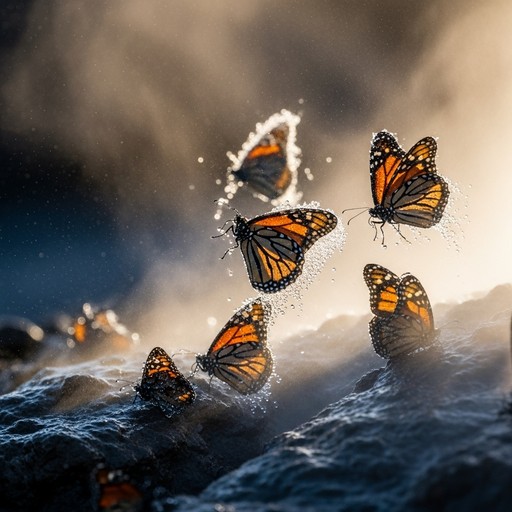 Free Monarchs Through Mist Image - Monarchs, Butterflies, Steam ...