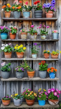 Free Colorful Potted Plants Image - Flowers, Plants, Colorful ...