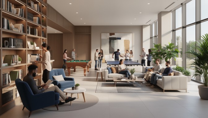 Free Community Living Space Image - Apartment, Communal, Lounge ...