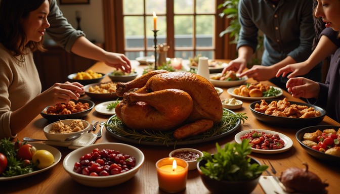 Turkey Accompaniments Free Festive turkey feast Image - Turkey, Feast, Dinner | Download at ...
