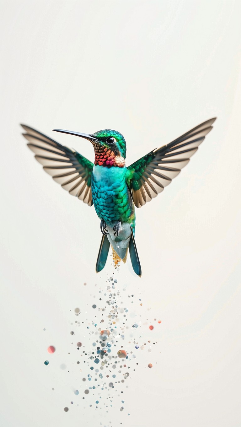 Hummingbird Geometry Free Geometric Hummingbird Ascending Image - Hummingbird, Geometric, 3d ...