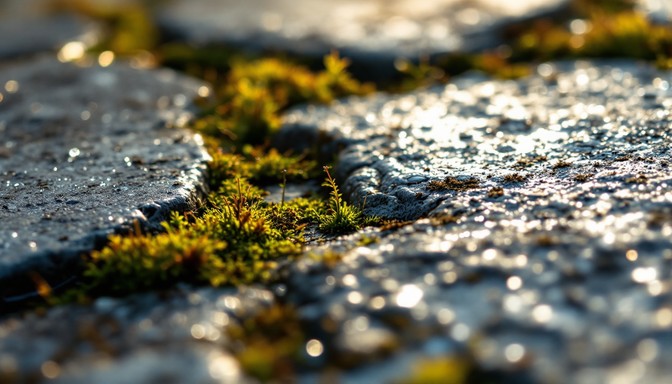 Free Moss Meets Concrete Image - Moss, Concrete, Macro | Download at ...