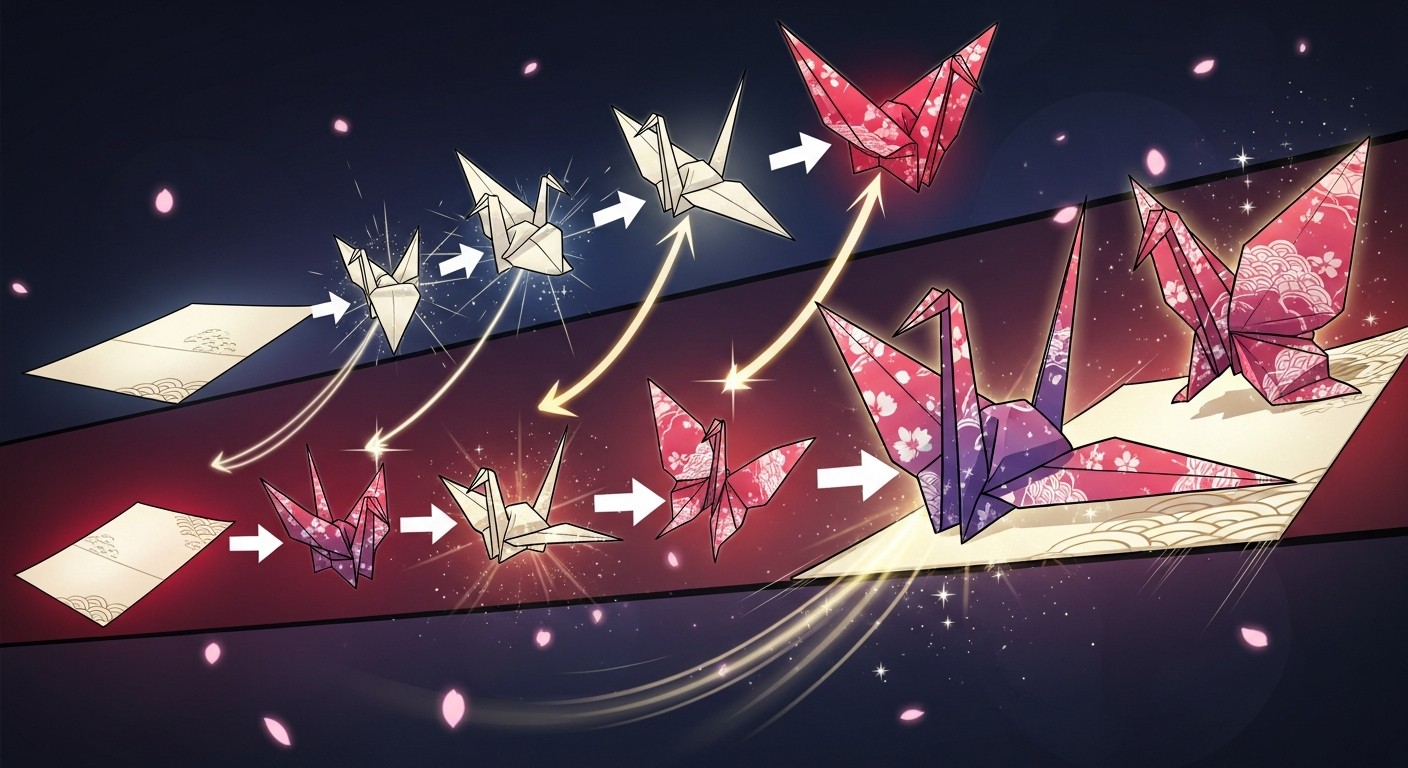 Free Origami Transformation Magic Image - Origami, Anime, Manga ...