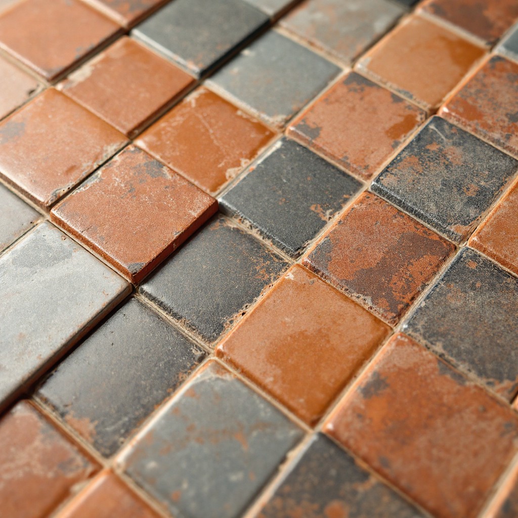 Free Geometric Tile Pattern Image - Terracotta, Slate, Geometric ...