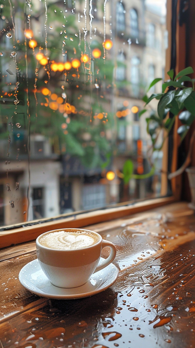 Window Raining Coffe Table Free Cozy Coffee Window Image - Coffee, Window, Rain | Download at ...