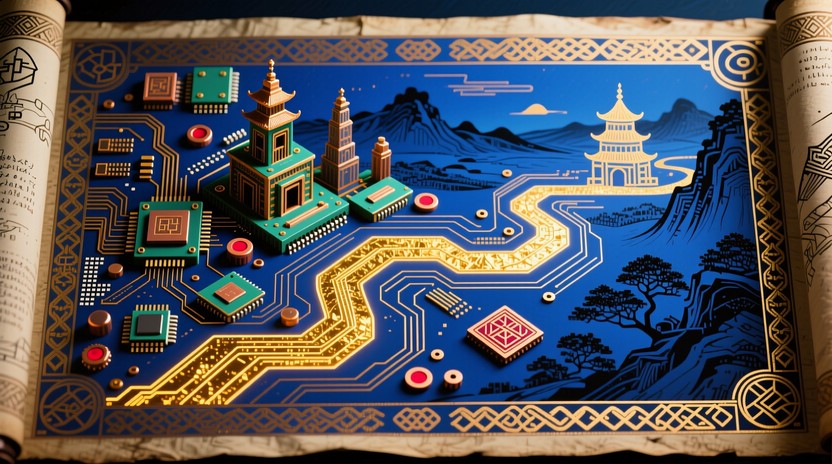 Free Ancient Digital Landscape Photo - Circuit, Motherboard, Manuscript ...