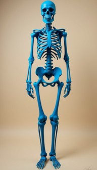 Free Cerulean Skeletal Specimen Image - Skeleton, Blue, Anatomy ...