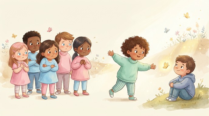 Free Kindness Brings Connection Image - Children, Illustration ...