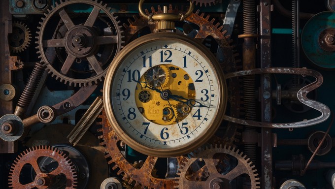 Clock Rusted Free Time Stands Still Image - Clock, Time, Rust | Download at StockCake