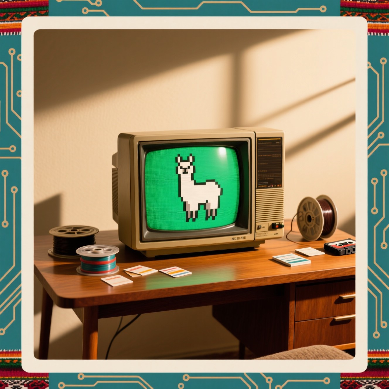 Free Retro Digital Llama Image - Vintage, Pixelated, Llama | Download ...