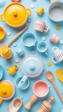 Free Colorful Kitchenware Collection Image - Kitchenware, Colorful ...