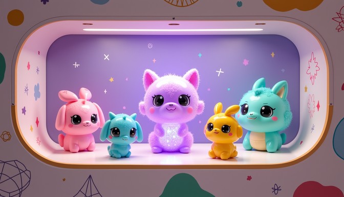 Free Colorful Creature Display Image - Kawaii, Cute, Collectibles ...