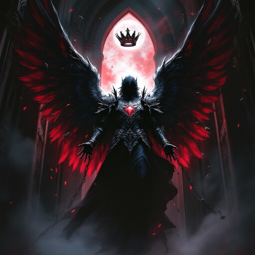 Free Crowned Dark Angel Image - Gothic, Angel, Dark | Download at StockCake