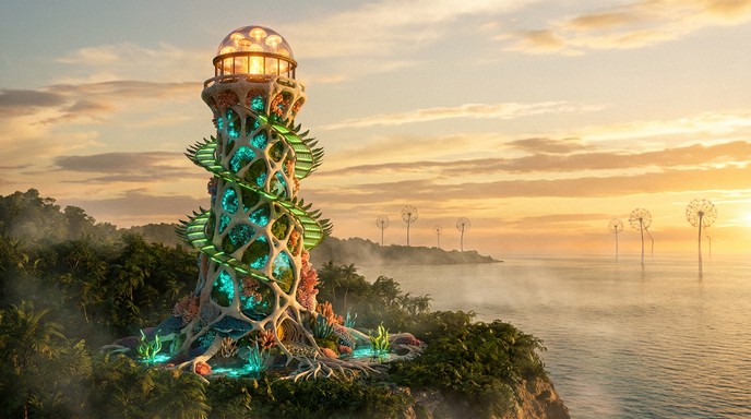Free Living Lighthouse Glows Image - Lighthouse, Bioluminescent, Coral ...