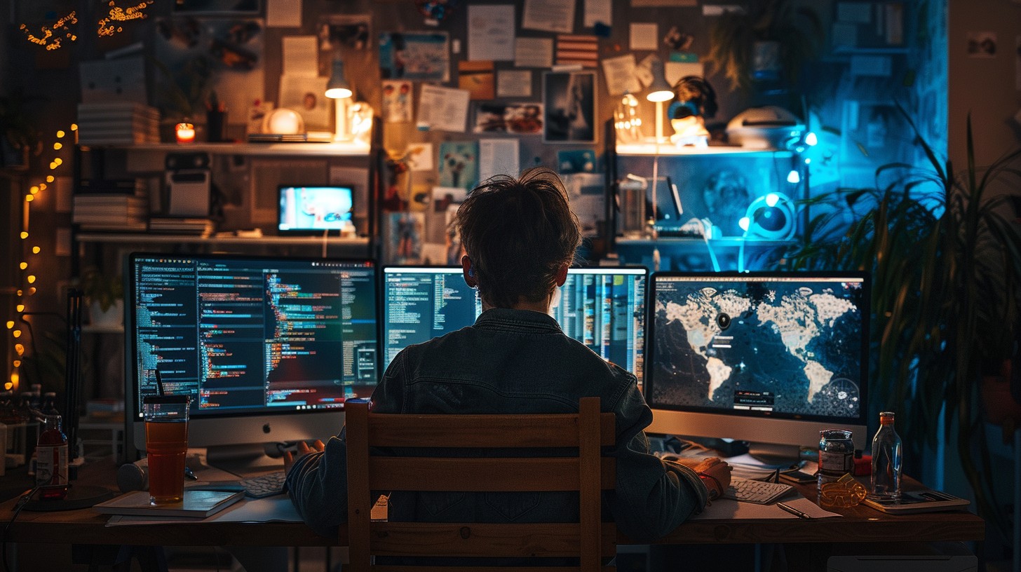 Free Developer at work Image - Technology, Coding, Programmer ...