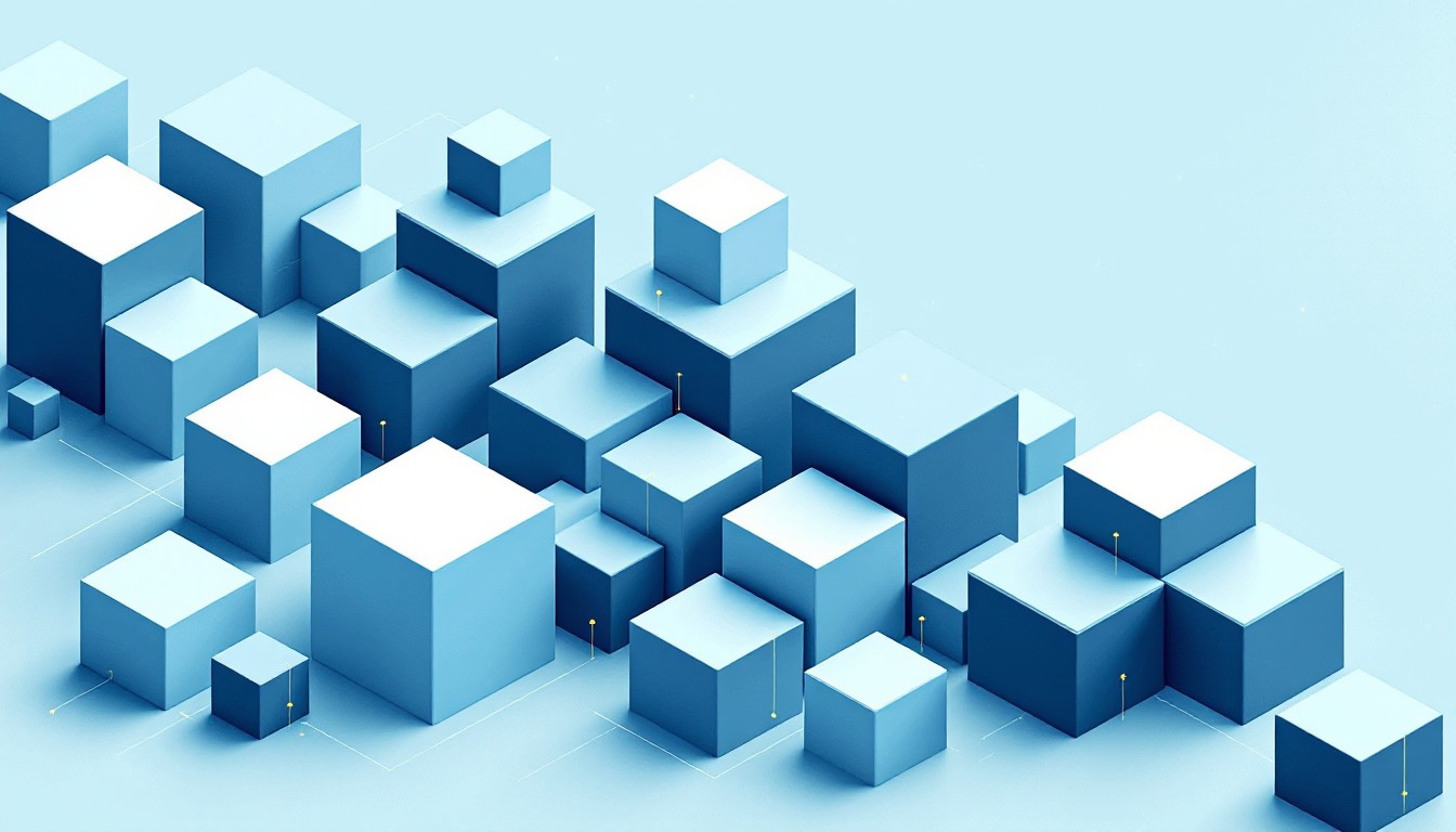 Free Rising Blue Blocks Image - Geometric, Isometric, Blocks | Download ...