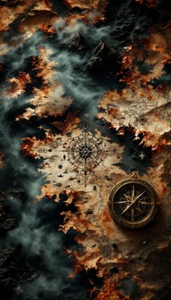 Download Ancient Compass Mystery Image - Compass, Gothic, Map | StockCake