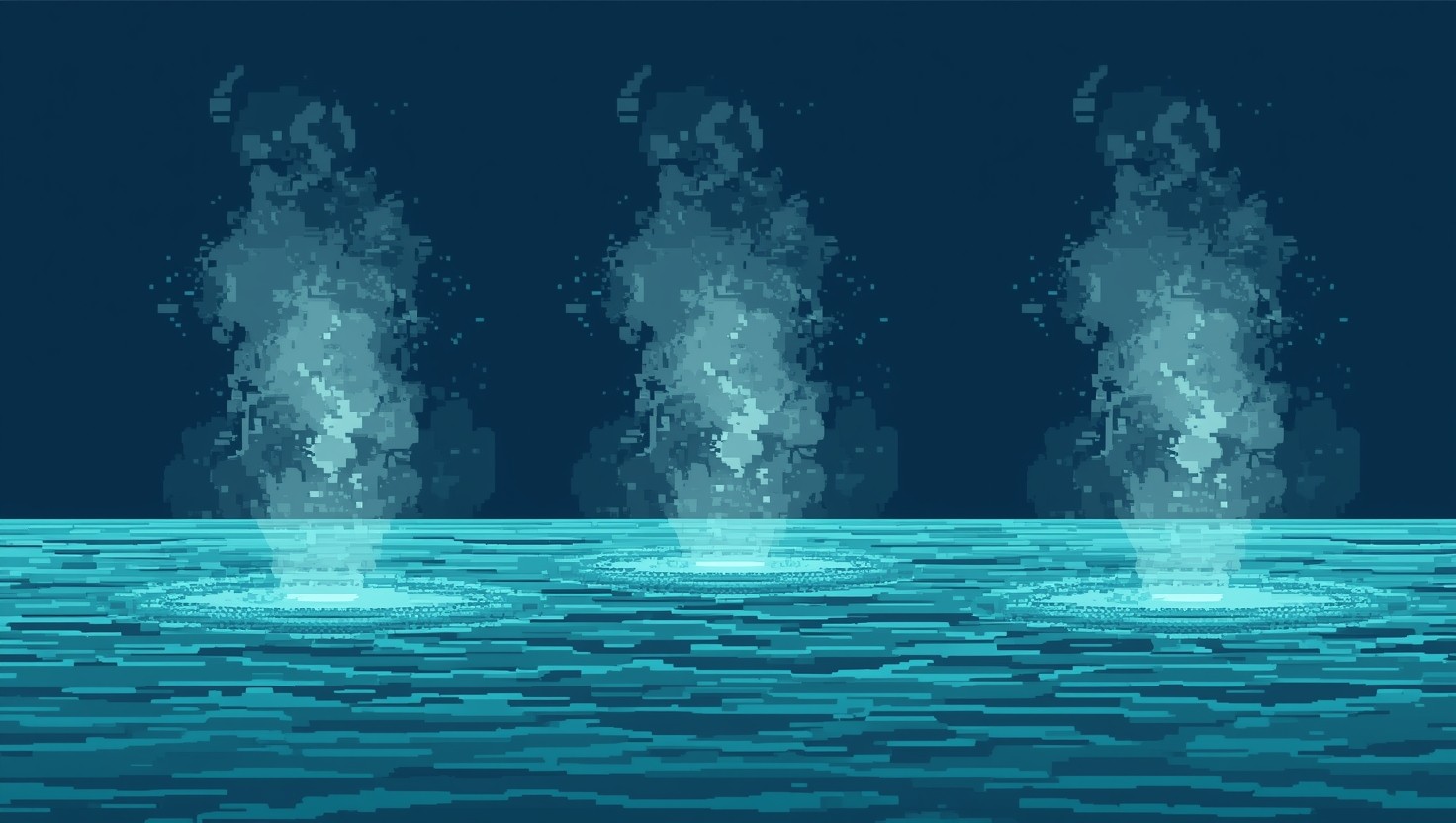 Steam Rising Water Free Aqua Steam Rising Image - Steam, Hotsprings, Pixel | Download at ...