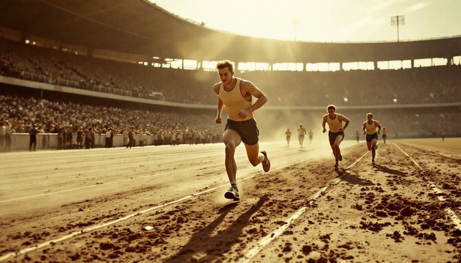 Vintage Running Races Free Vintage Track Glory Image - Athletics, Vintage, Sepia | Download ...