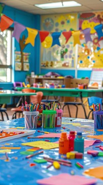Colorful Classes Free Colorful Classroom Chaos Image - Classroom, Colorful, Crayons ...