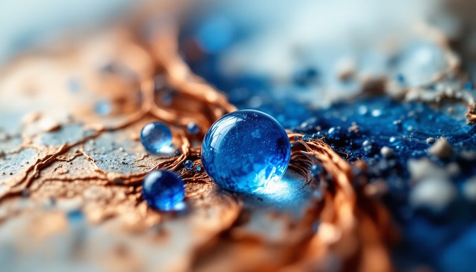 Free Blue Meets Copper Image - Macro, Blue, Copper | Download at StockCake