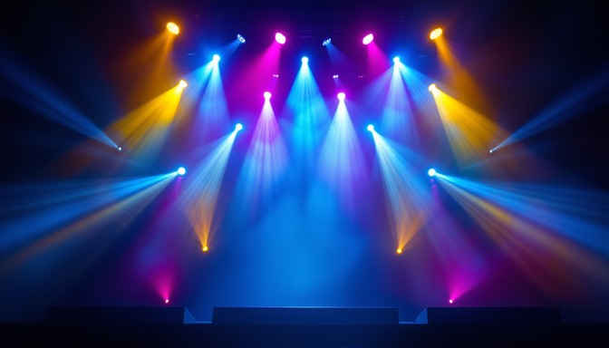 Free Illuminated stage lights Image - Theater, Concert, Lights ...