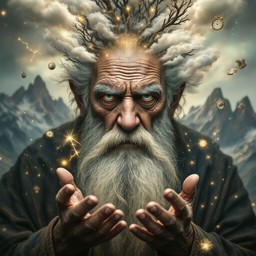 Grumpy Particles Free Mystical Grumpy Elder Image - Fantasy, Portrait, Elderly ...