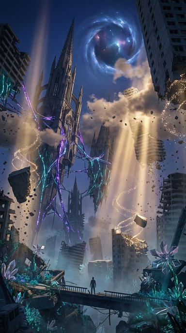 Free Floating Fantasy Ruins Image - Fantasy, Surreal, Cityscape ...