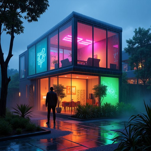Free Neon Glass Home Image | Download at StockCake