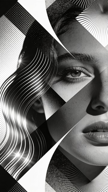 Free Geometric Portrait Flow Image - Portrait, Geometric, Abstract ...