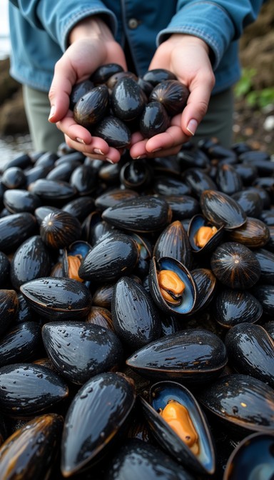 Free Fresh harvested mussels Image - Mussels, Shellfish, Seafood ...
