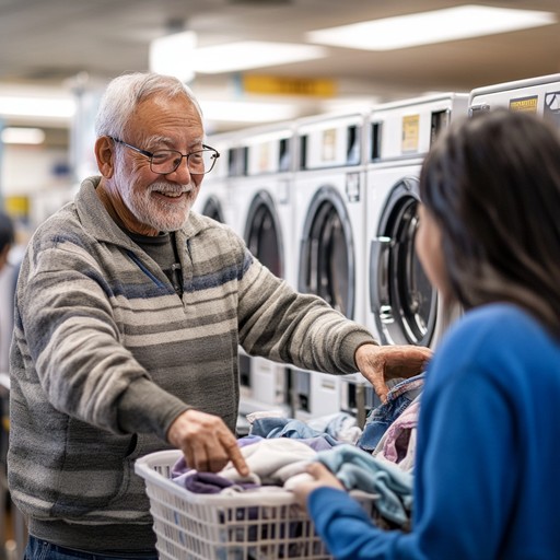Free Laundry day smiles Image - Laundromat, Elderly, Woman | Download ...
