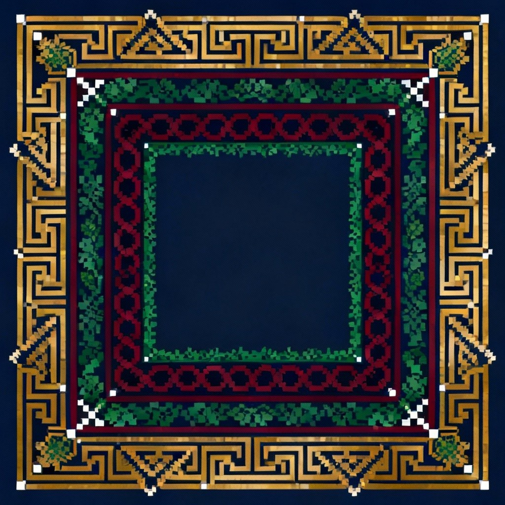 Free Elegant Pixel Frame Photo - Pixelart, Ornamental, Border ...