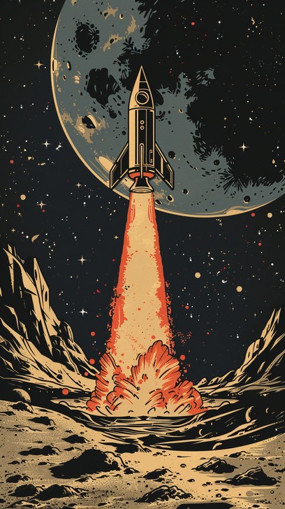 Free Rocket Moon Launch Image - Rocket, Moon, Launch | Download at ...