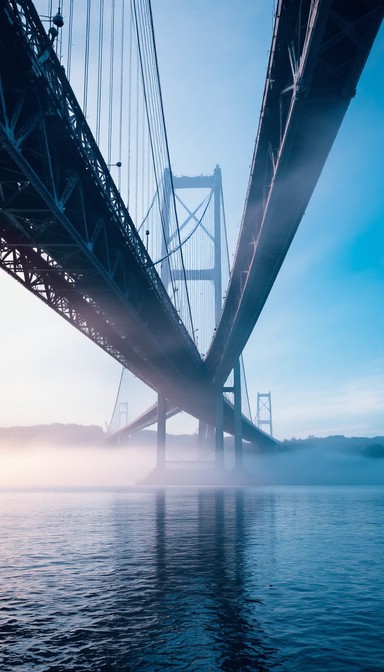 Free Misty Bridge View Image - Mist, Fog, Bridge | Download at StockCake