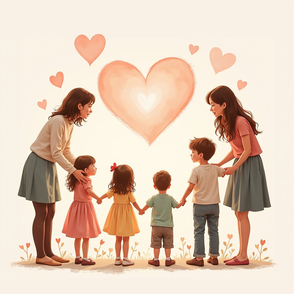 Free Love Connects Us Image - Love, Family, Watercolor | Download at ...
