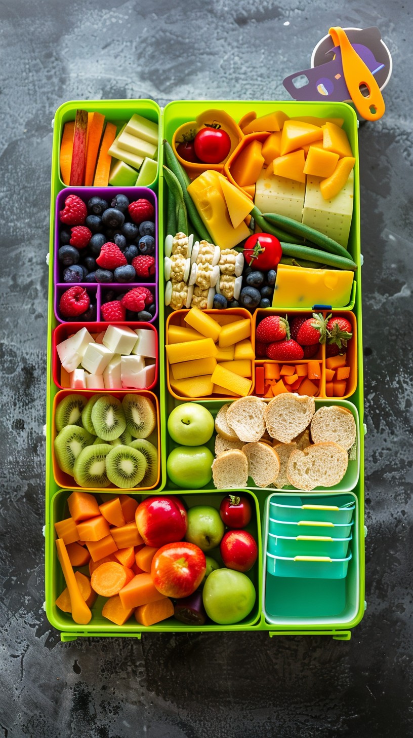 Free Colorful Lunch Boxes Image - Healthy, Colorful, Lunch | Download ...