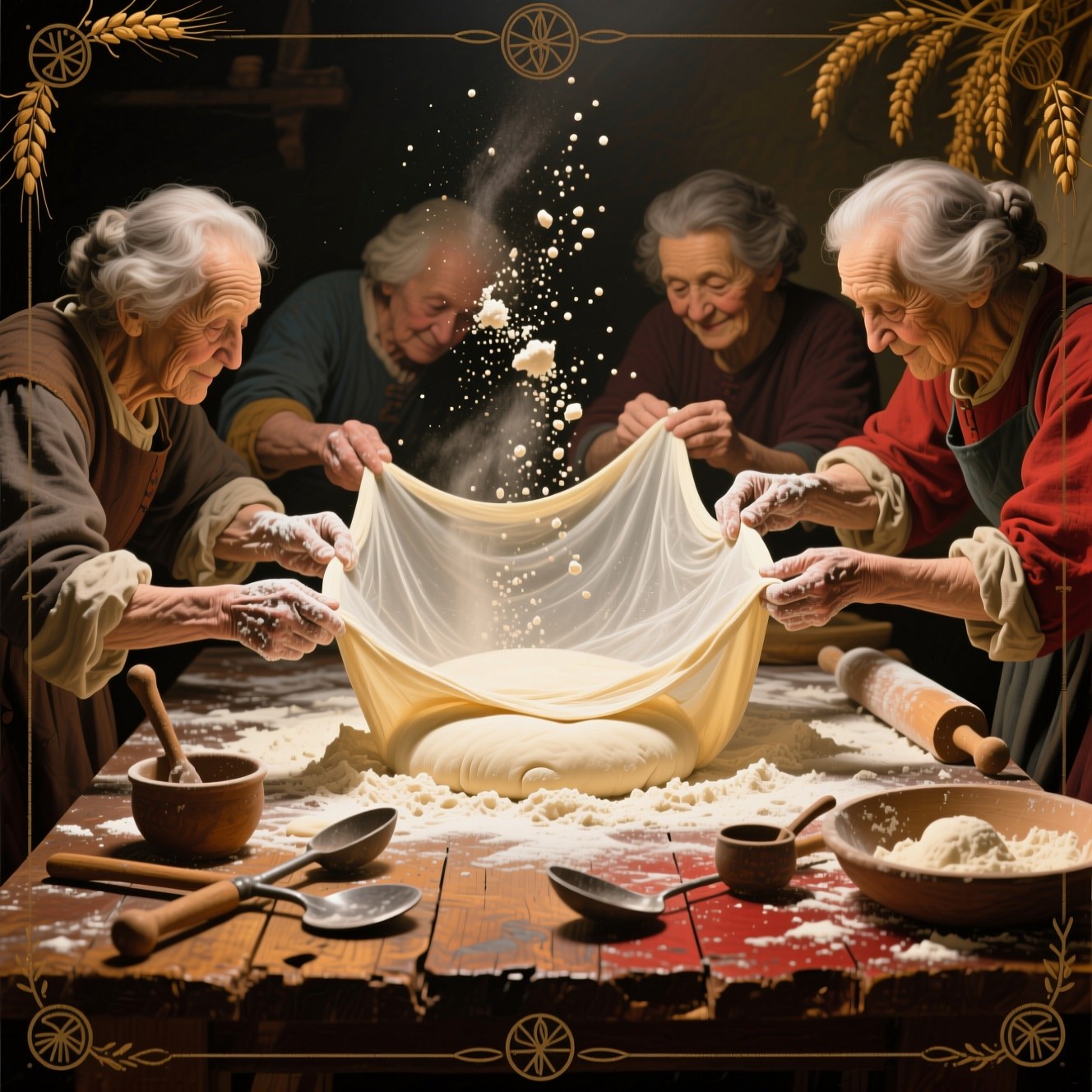 Free Generations Making Bread Photo - Baking, Bread, Dough | Download ...