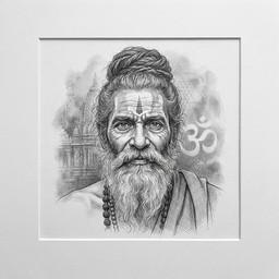 Wisdom Scetch Free Ancient Spiritual Wisdom Image - Graphite, Portrait, Sketch ...