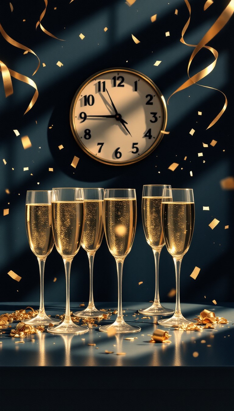 Free Midnight's Golden Toast Image - Celebration, Champagne, Midnight ...