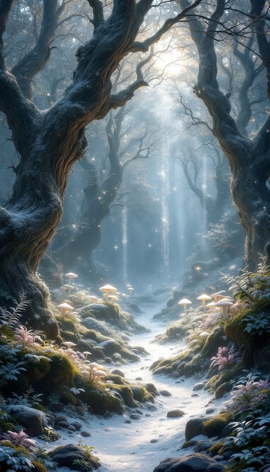 Free Enchanted Forest Scene Image - Enchanted, Forest, Magical ...