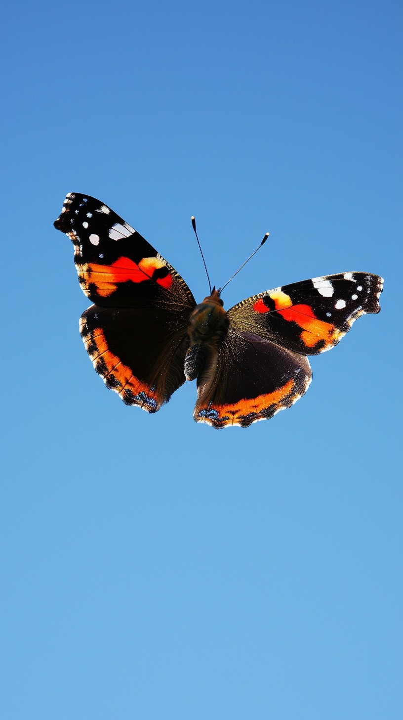Free Butterfly in Flight Image - Butterfly, Blue, Sky | Download at ...