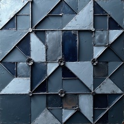 Free Geometric Metal Pattern Image - Geometric, Triangular, Metallic ...