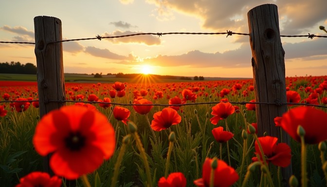 Free Poppies at Sunset Image - Poppies, Sunset, Field | Download at ...