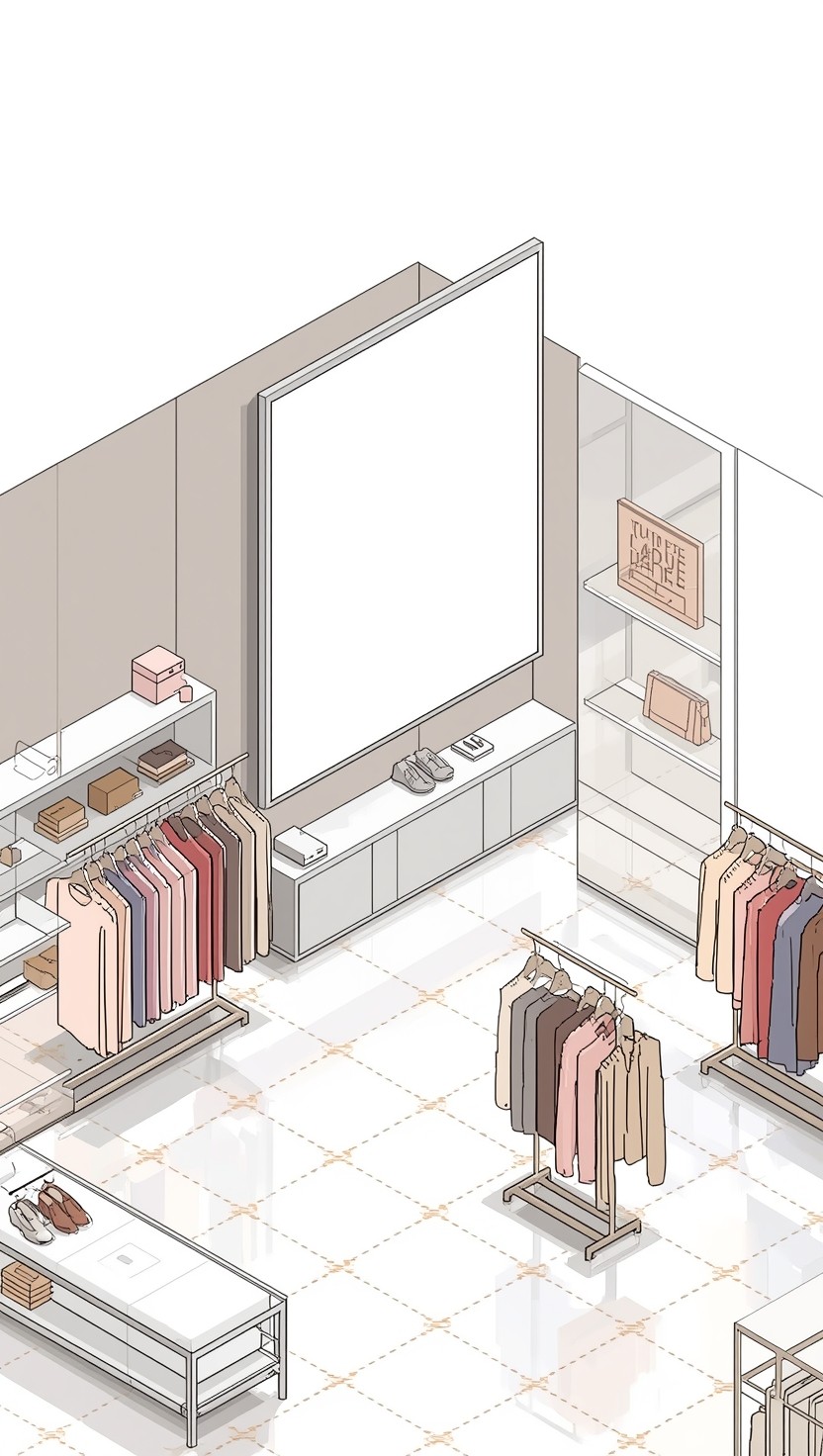 Free Minimalist Boutique Interior Image - Isometric, Pixel, Boutique ...