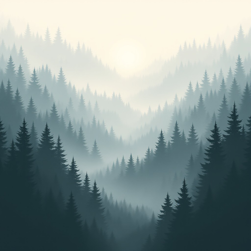 Free Misty Forest Layers Image - Forest, Fog, Mist | Download at StockCake