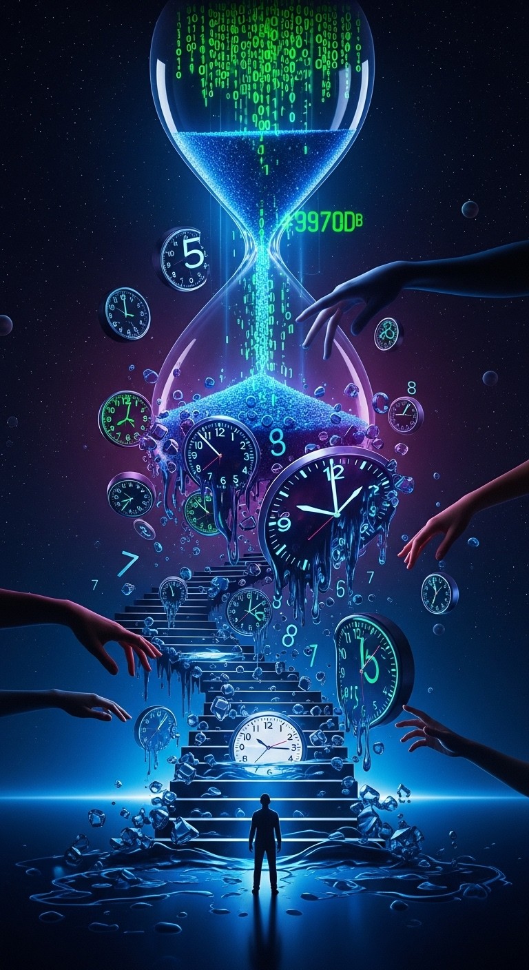 Space Time Code Visuals Free Temporal Code Ascension Image - Surreal, Digital, Time | Download ...