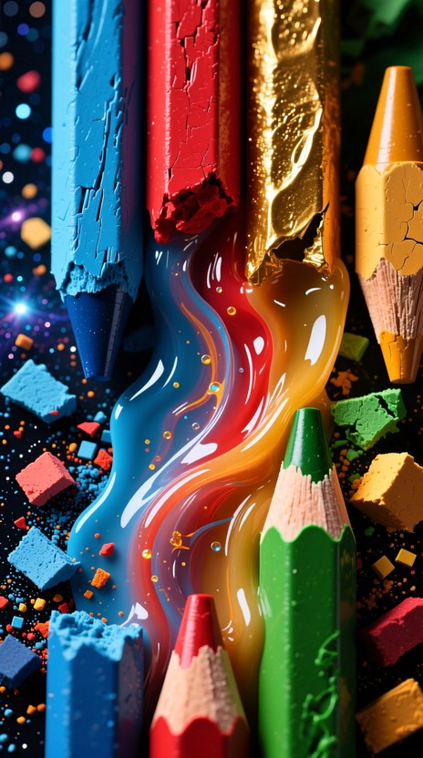 Free Melting Crayon Cosmos Image - Crayons, Abstract, Macro | Download ...