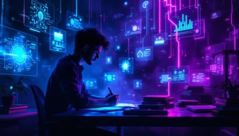 Free Cyberpunk Study Session Image - Cyberpunk, Digital, Futuristic ...