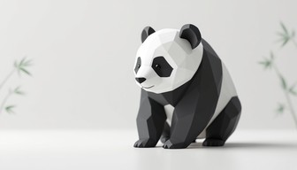 Basic Shape Design Panda Free Minimalist Panda Design Image - Panda, Geometric, Minimalist ...